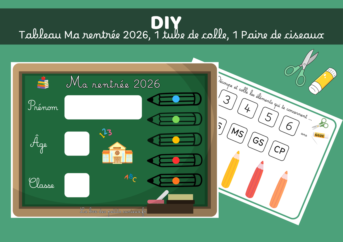 DIY - Tableau Ma rentrée 2026