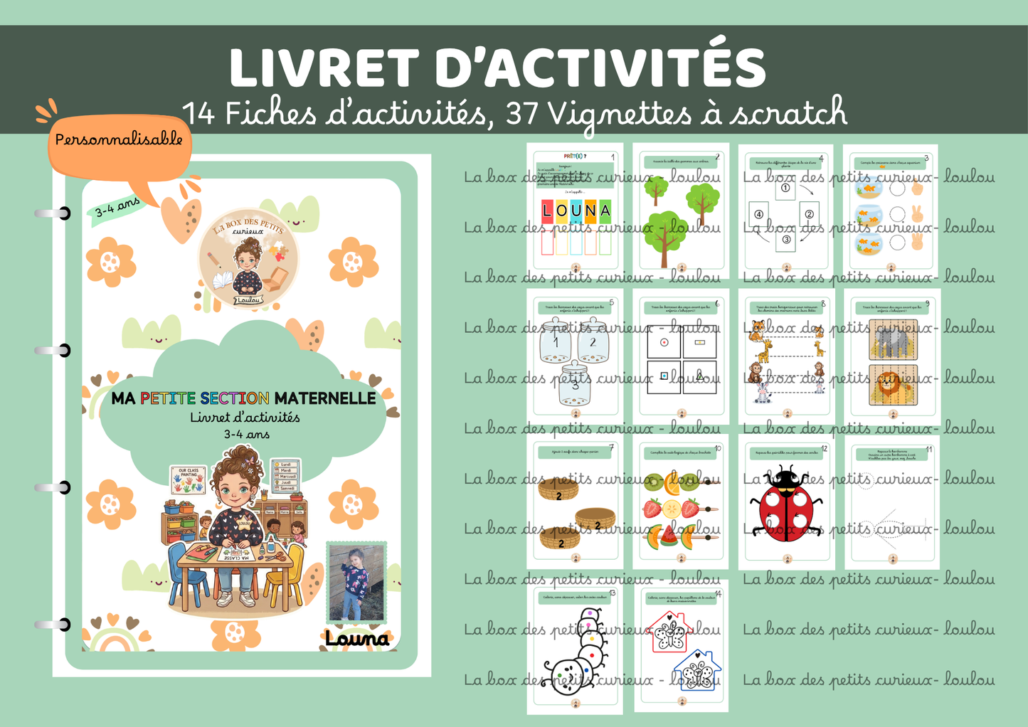Livret d'activités 3-4 ans - Ma petite section maternelle (Box Mission Petite section)