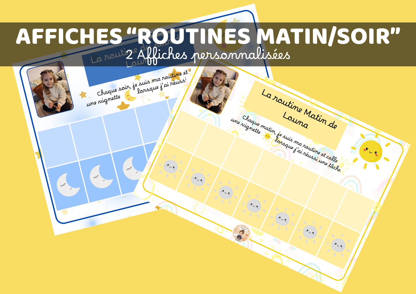 Affiches 2 ans et + - Routines du matin/soir
