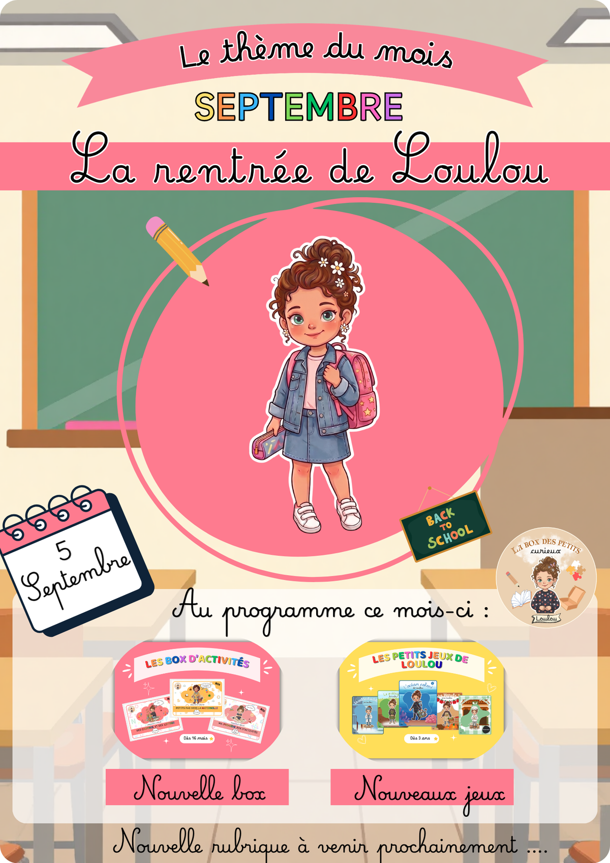 SEPTEMBRE - La Rentrée de Loulou