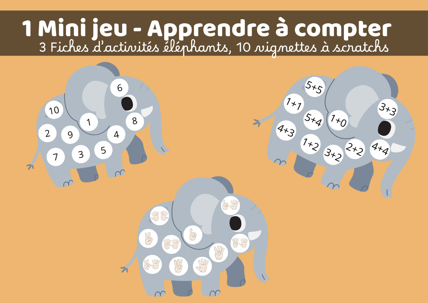 Mini jeu - Apprendre à compter avec Elephant