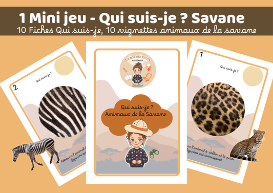 Mini Jeu - Qui suis-je ? Savane