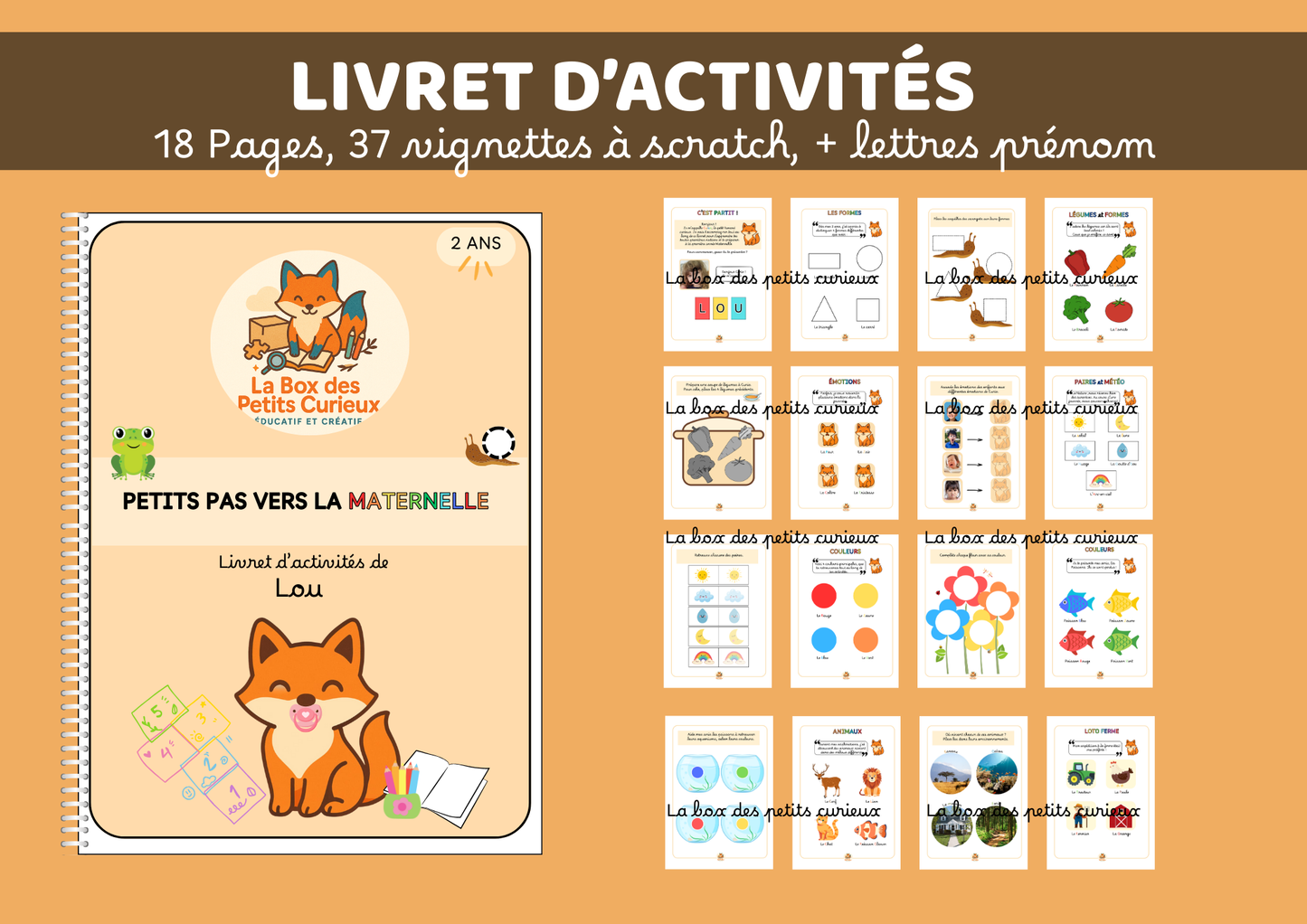 LA BOX DES 2-3 ANS - Petits pas vers la Maternelle