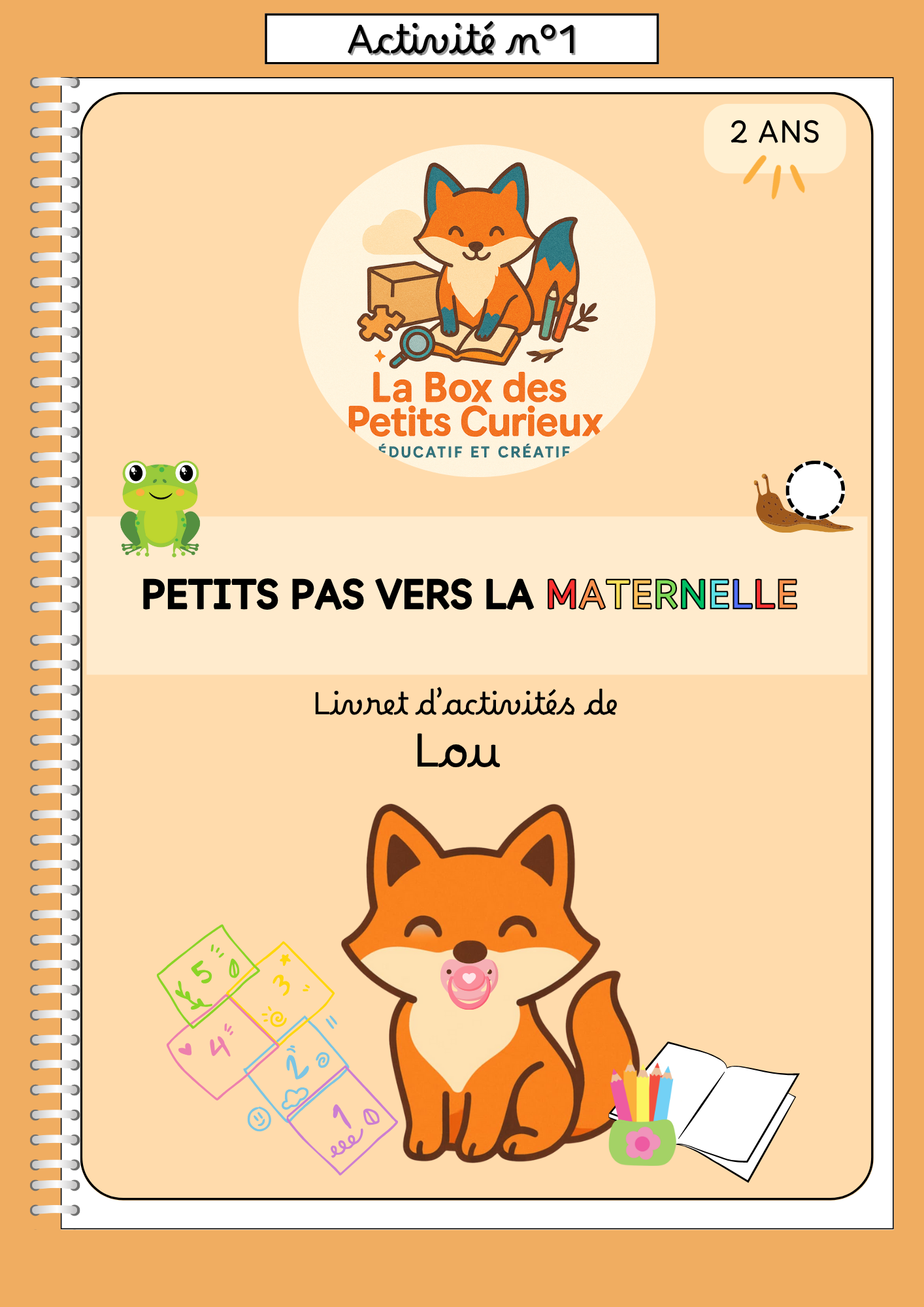 LA BOX DES 2-3 ANS - Petits pas vers la Maternelle
