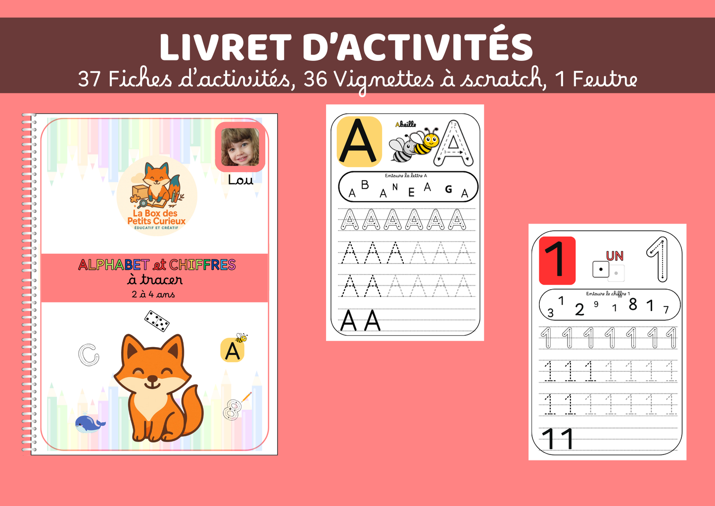 LA BOX DES 2-4 ANS - DES CHIFFRES ET DES LETTRES