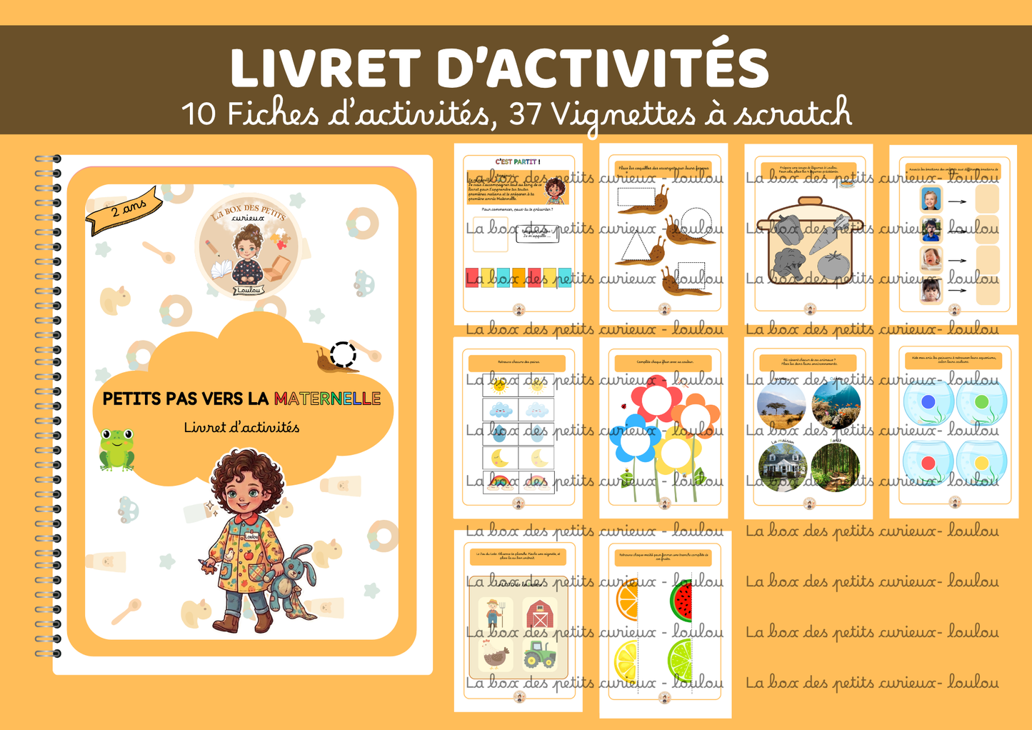 Livret d'activités 2-3 ans - Petits Pas vers la Maternelle (Box petits pas vers la maternelle)