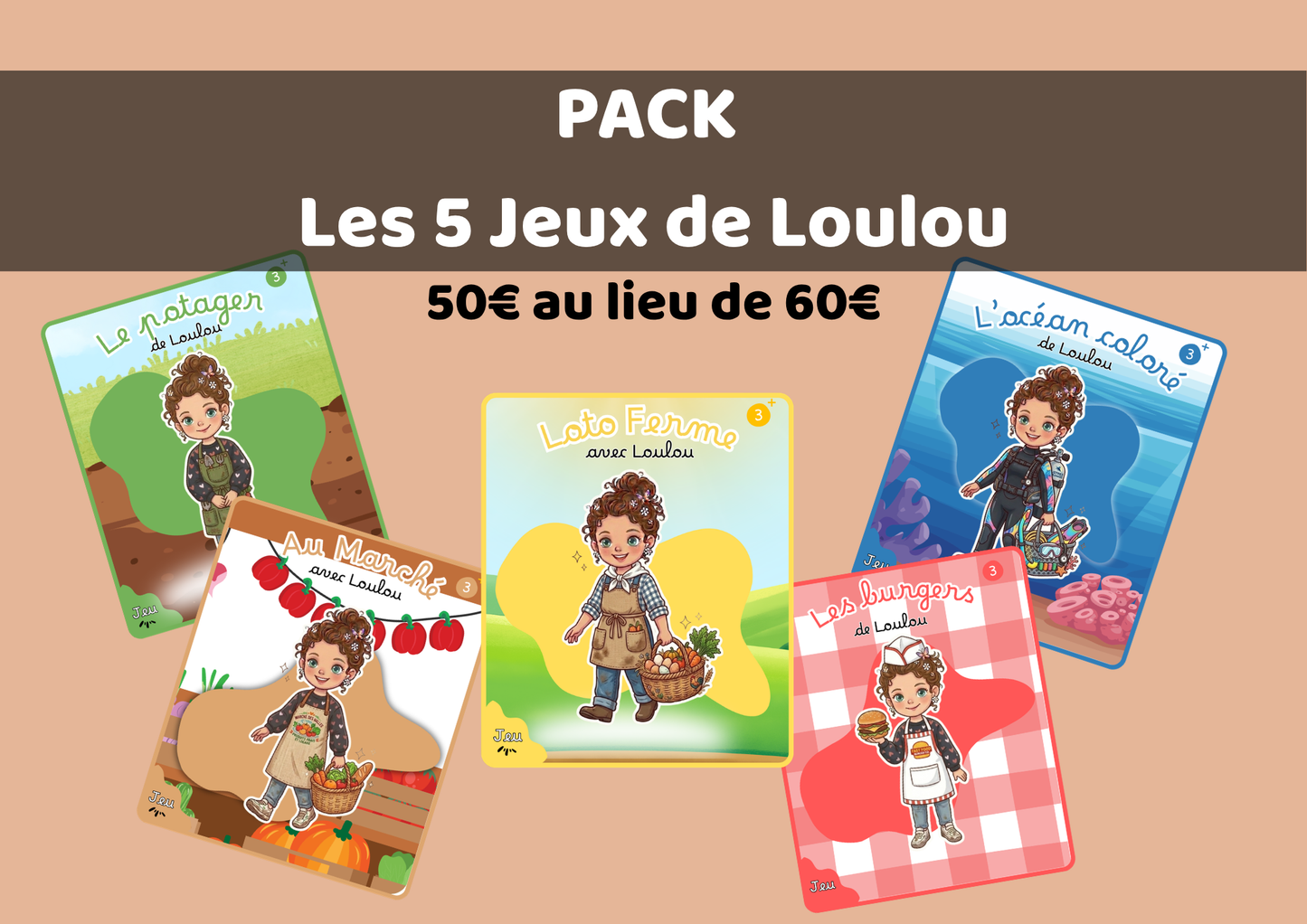 PACK - Les 5 jeux de Loulou