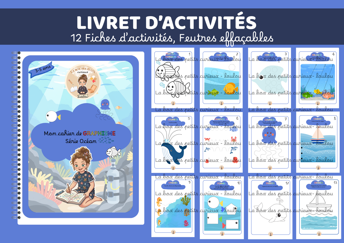 BOX 3-6 ANS  - Graphisme et océan