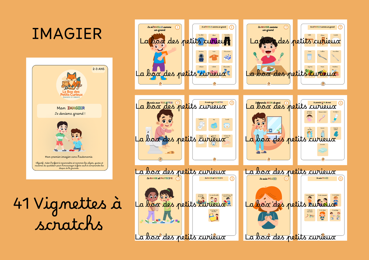 2ANS+ IMAGIER - Je deviens grand - BOX Petits pas vers la maternelle