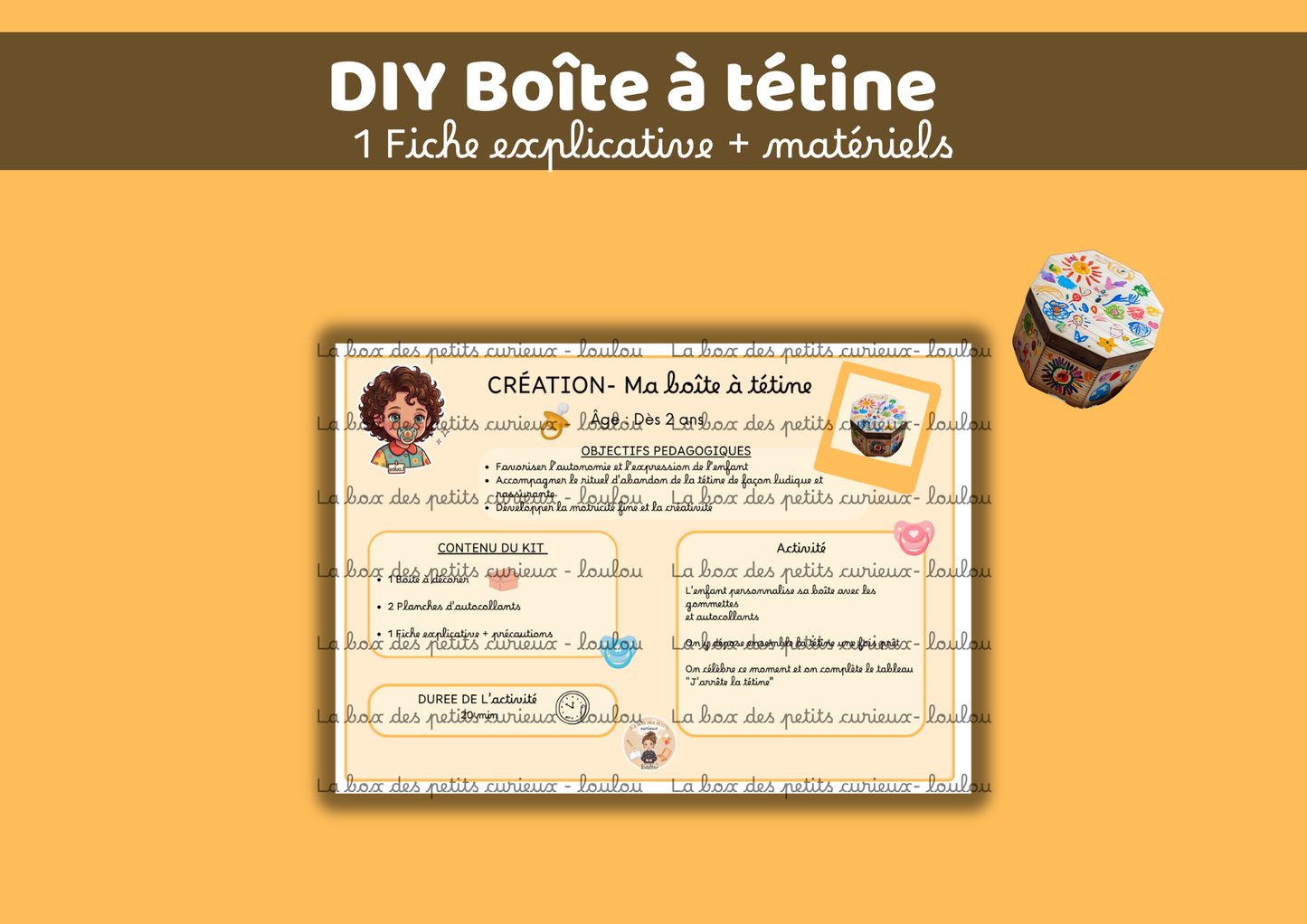 BOX 2-3 ANS - Petits pas vers la Maternelle