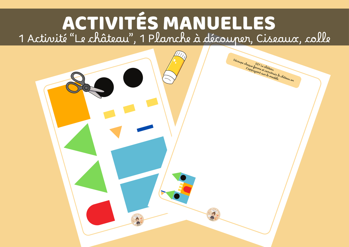DIY- Le château, activité de découpage