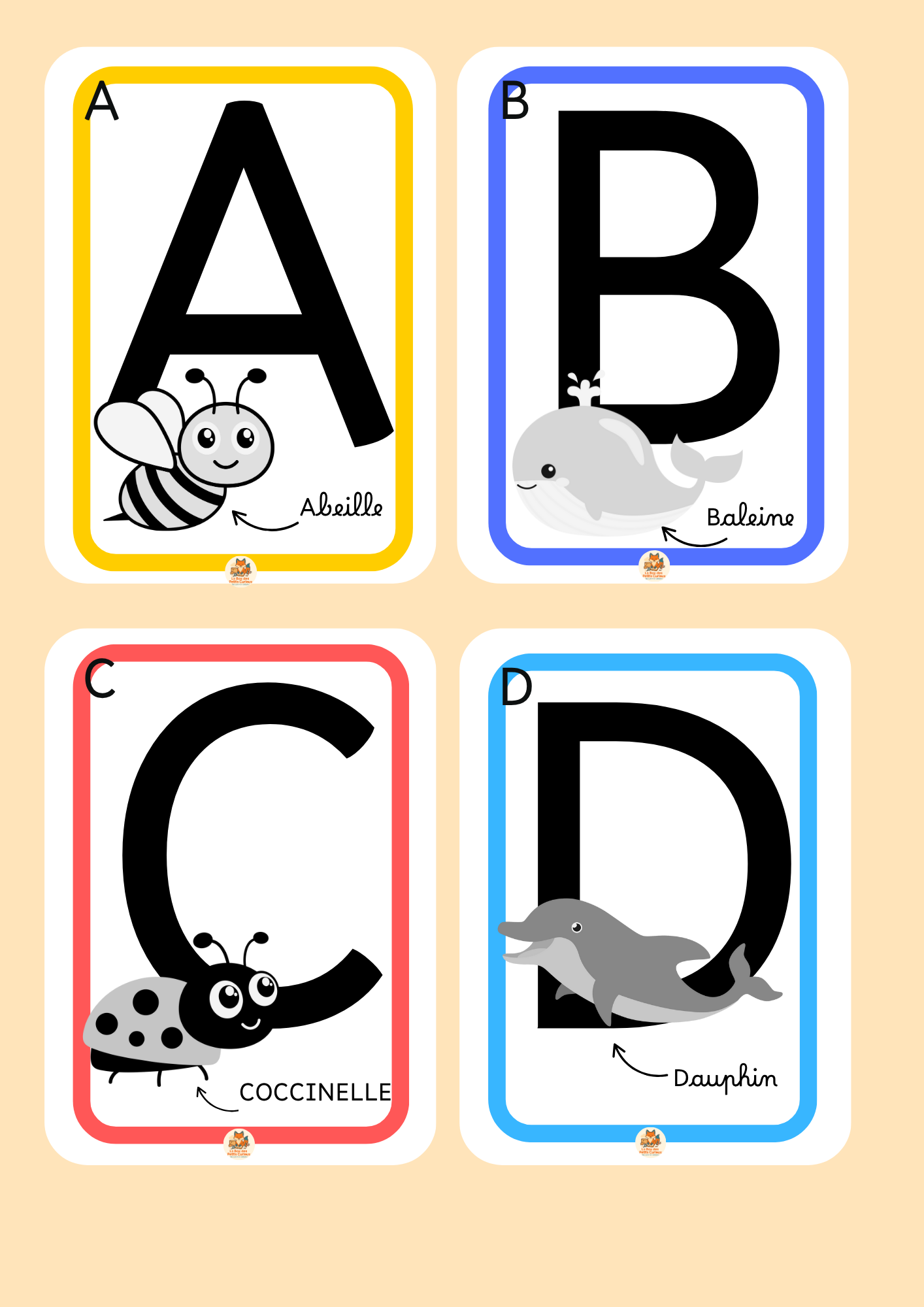 2-4 ANS Abécédaire des animaux (Box Des chiffres et des lettres)