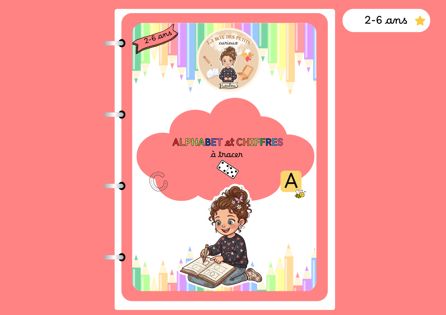 Livret d'activités 3-6 ans - L'alphabet et les chiffres à tracer (Box Des chiffres et des lettres)