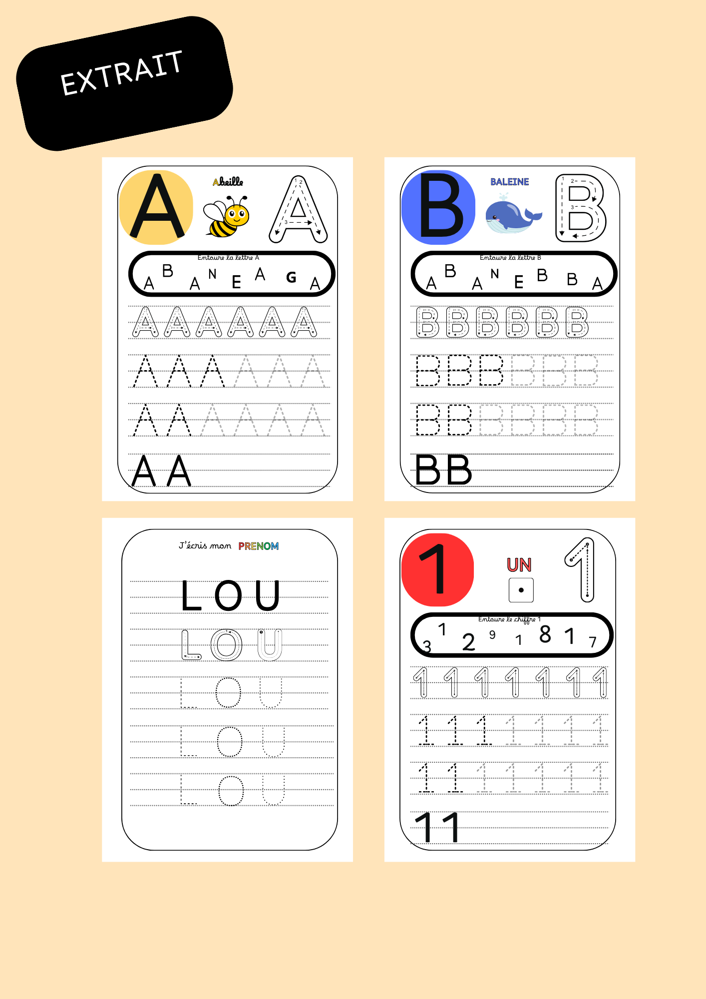 LA BOX DES 2-4 ANS - DES CHIFFRES ET DES LETTRES