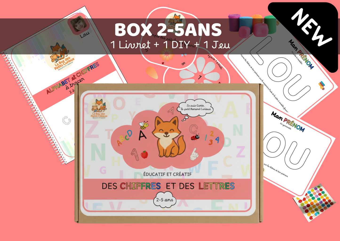 LA BOX DES 2-4 ANS - DES CHIFFRES ET DES LETTRES