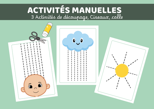 DIY- Activités de découpage, (Box Mission petite section)