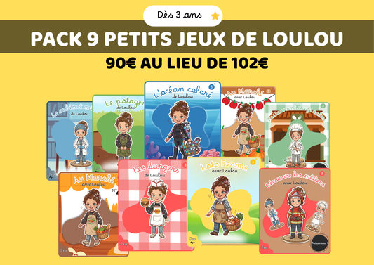 PACK LES 9 PETITS JEUX DE LOULOU
