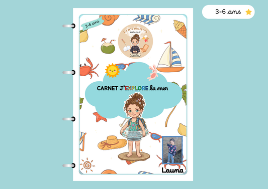 Livret d'activités 3-6 ans - Carnet J'explore la mer (Box Mission bord de mer)