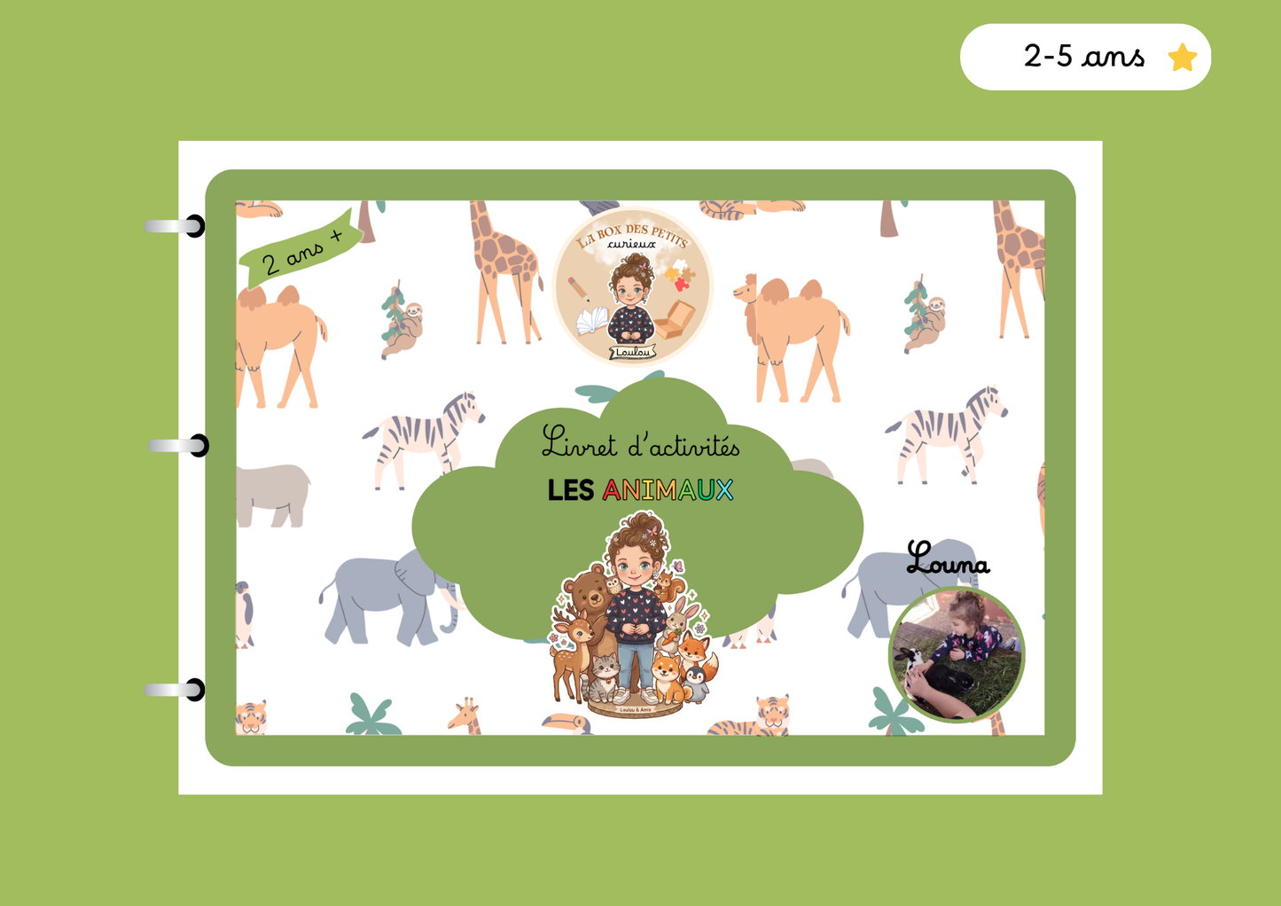 Livret d'activités 2 ans +  - Les animaux