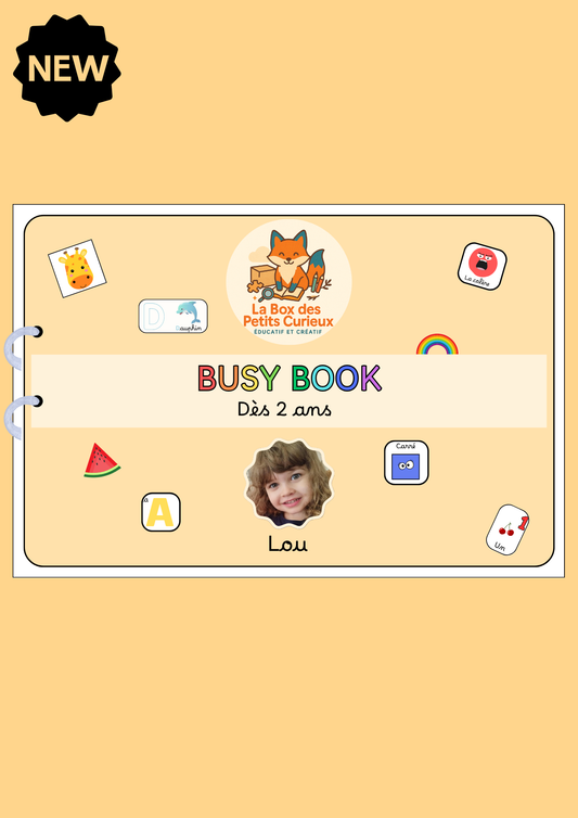 2ANS+ BUSY BOOK personnalisé -INEDIT