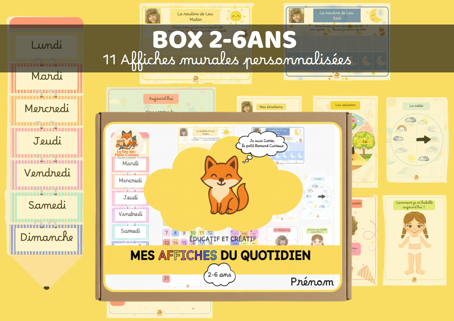 La Box dès 2 ans - Mes affiches du quotidien