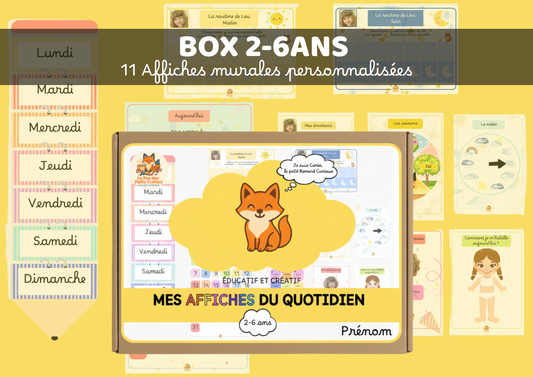 La Box dès 2 ans - Mes affiches du quotidien