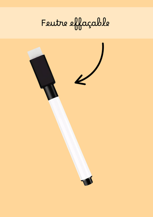 Feutre effaçable