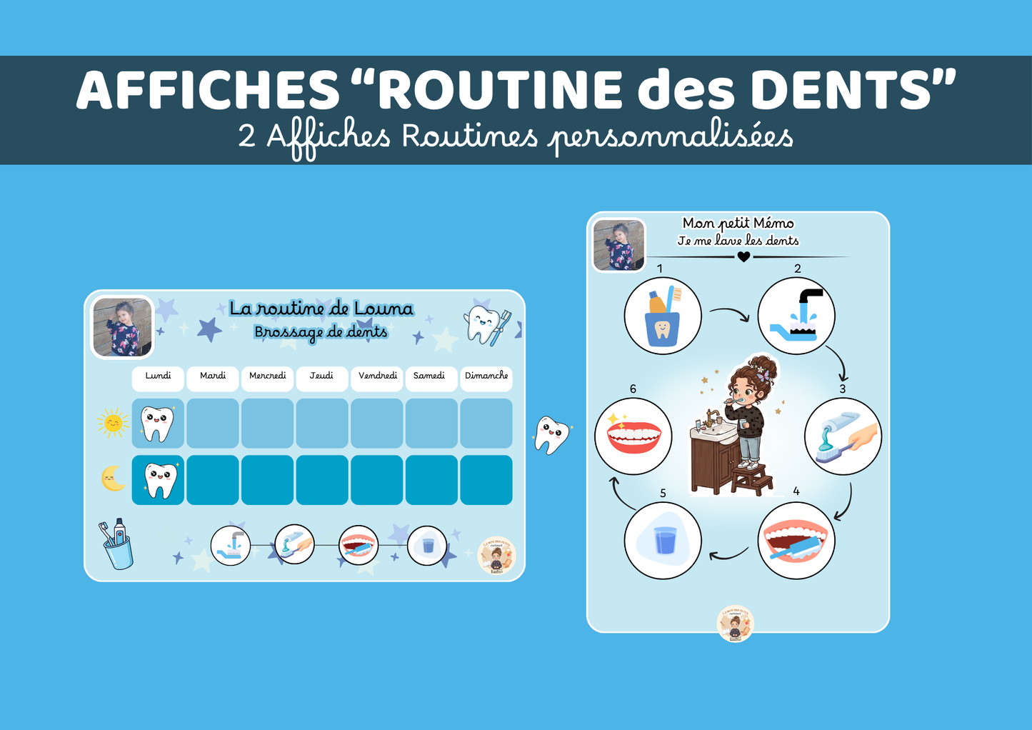 Affiches - Routine des dents