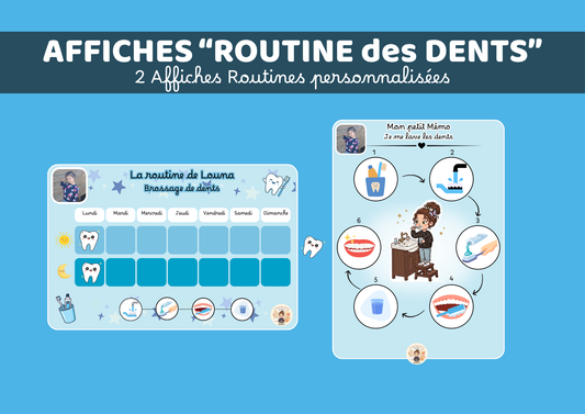 Affiches - Routine des dents