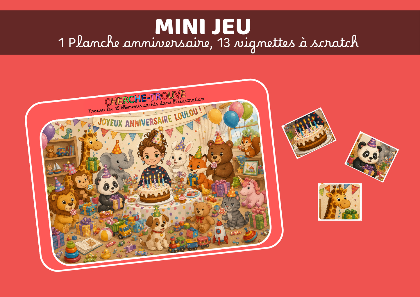 Mini Jeu - Cherche Trouve anniversaire