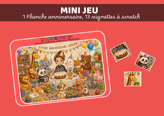 Mini Jeu - Cherche Trouve anniversaire