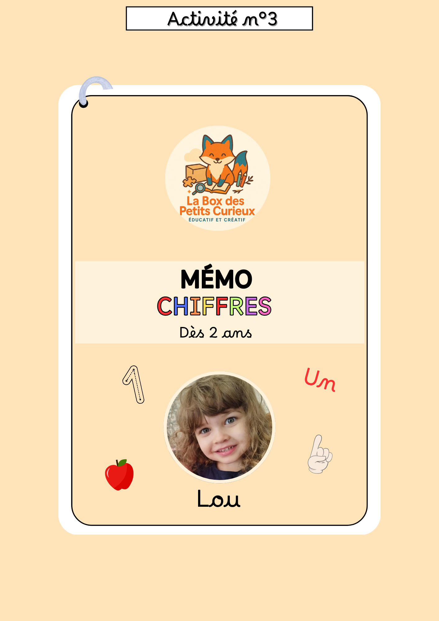 LA BOX DES 2-4 ANS - DES CHIFFRES ET DES LETTRES