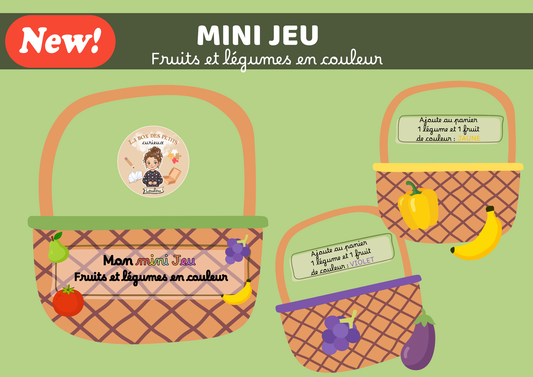 Mini jeu - Fruits et légumes en couleur
