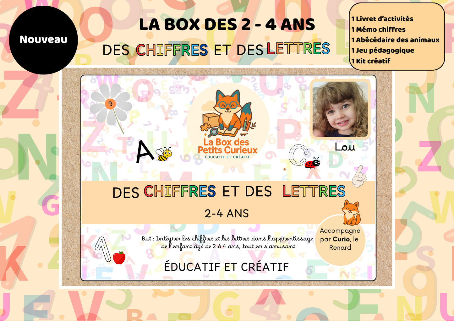 LA BOX DES 2-4 ANS - DES CHIFFRES ET DES LETTRES