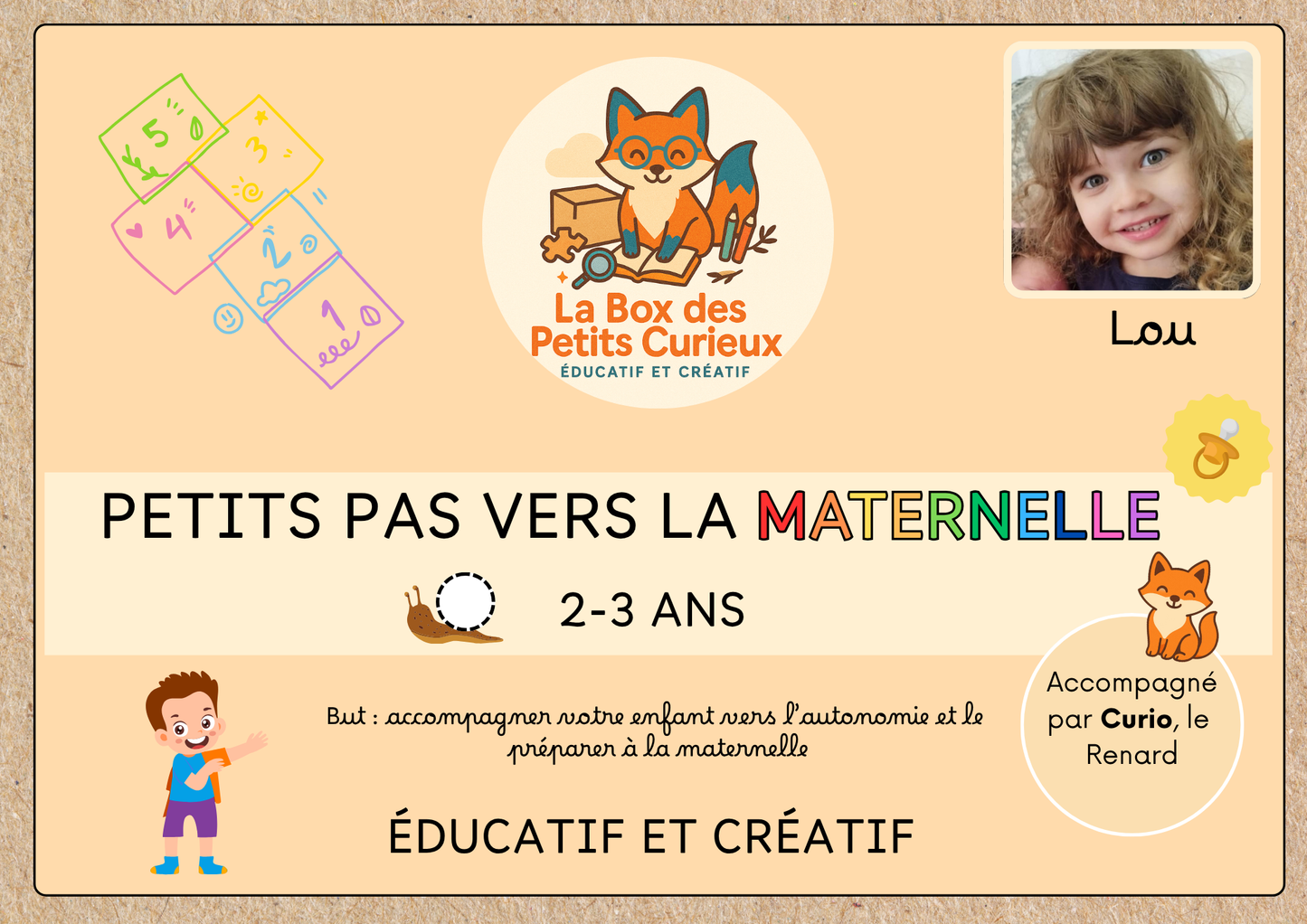 LA BOX DES 2-3 ANS - Petits pas vers la Maternelle