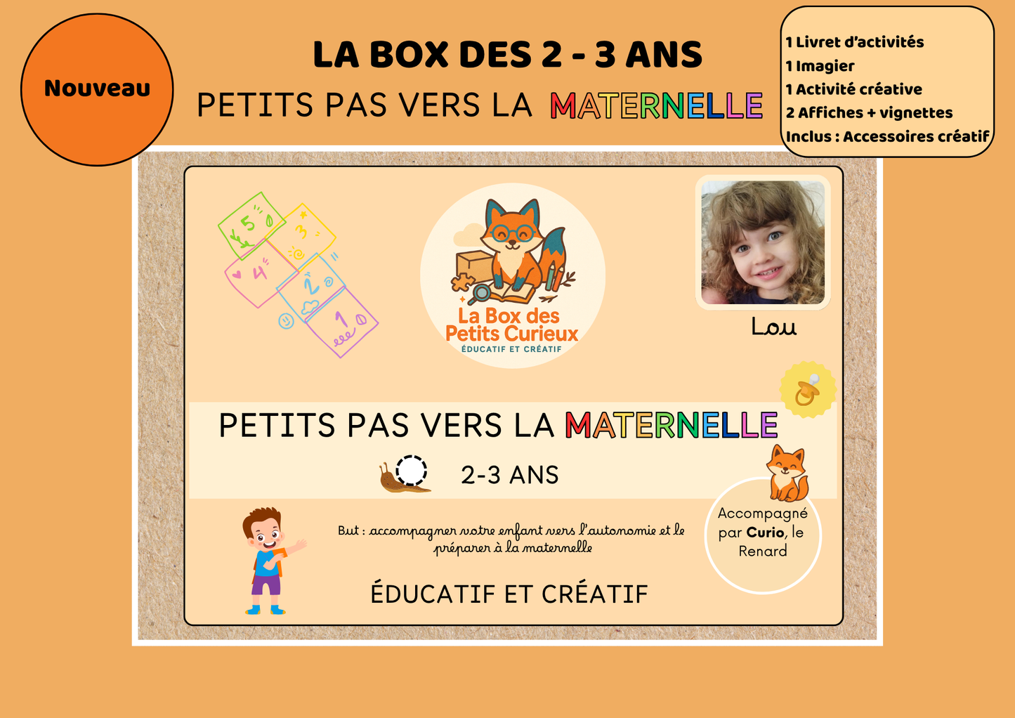 LA BOX DES 2-3 ANS - Petits pas vers la Maternelle