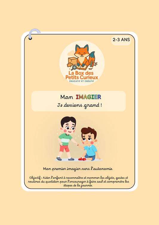 2ANS+ IMAGIER - Je deviens grand - BOX Petits pas vers la maternelle
