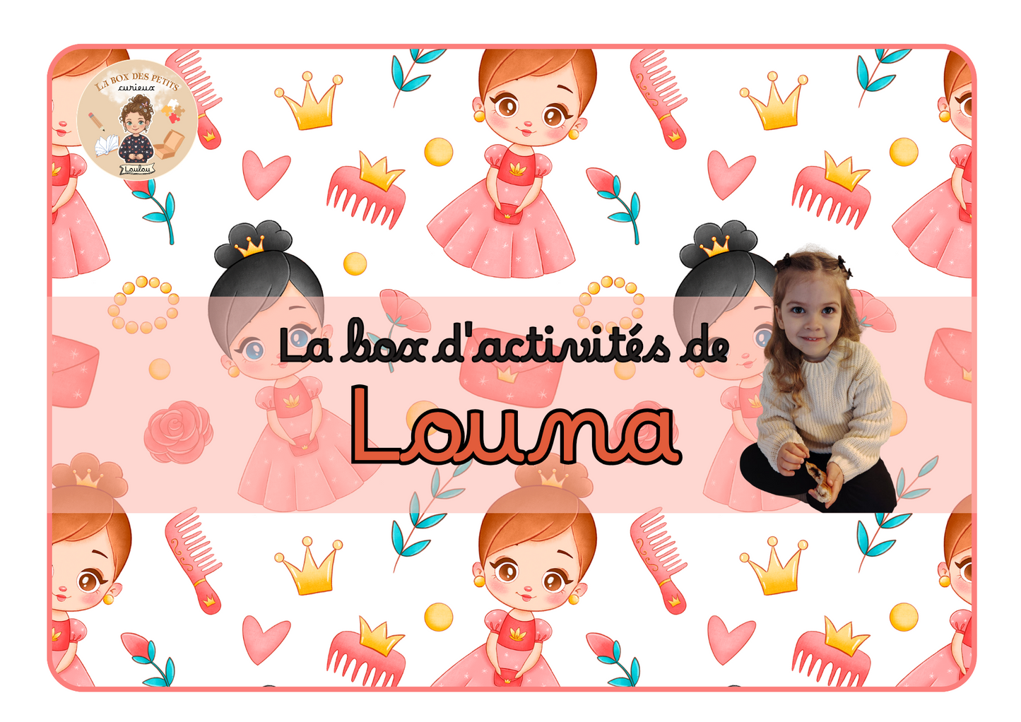 Couverture personnalisée Princesse