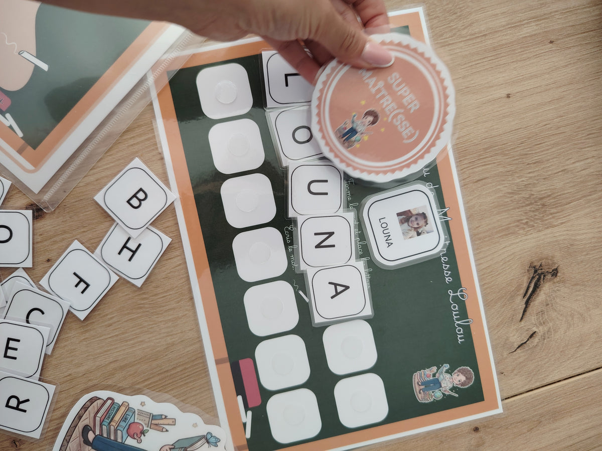 Jeu - Le tableau des mots - 3 ans et +