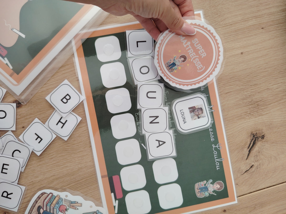 Jeu - Le tableau des mots - 3 ans et +