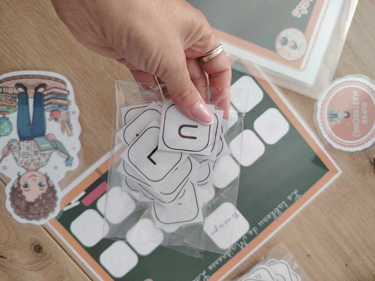 Jeu - Le tableau des mots - 3 ans et +