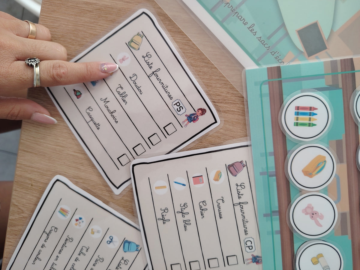 Jeu - Préparons la Rentrée - 3 ans et +
